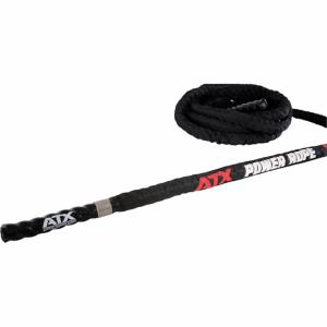 ATX® Cuerda de batir con capa protectora de Nylon - 10 metros - negro