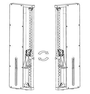 ATX® Estación de poleas de pared - single - columna de peso de 60 kg