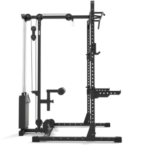ATX® Estación de poleas para half rack HRX-510 - carga con columna de pesas 100 kg
