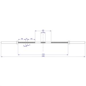 ATX® Barra olímpica - Multipower diseño Camuflaje - 20kg y 220cm - Rodamientos de agujas