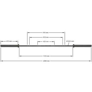 ATX® Cerakote Multi Bar - Barra olímpica - Sniper Grey