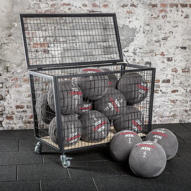 Caja de almacenamiento para balones y Wall Ball