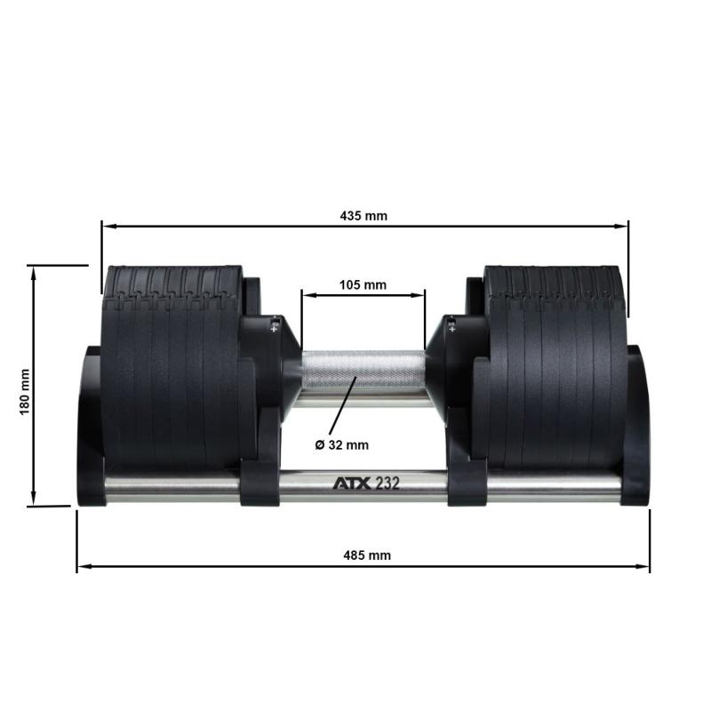 Oonda Par mancuernas 2 x 32 kg peso regulable gimnasio fitness carga  variable