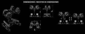 ATX® Octa-Dumbbells 2 x 36 kg - Mancuernas octagonales ajustables - soporte de almacenamiento incluido