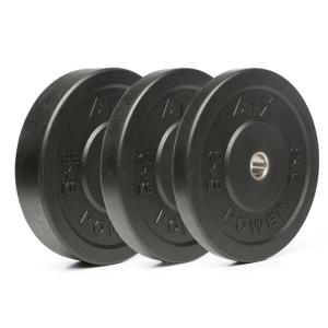ATX® Discos de peso Bumper de caucho (acabado rugoso) , 50mm