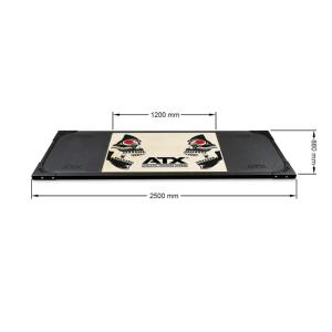 Plataforma de Peso Muerto ATX®, con sistema de absorción de choque, logo ATX-cráneo-II