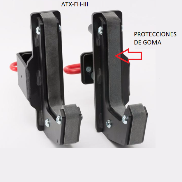 Protectores de goma para un par de ganchos ATX-FH-III (2 piezas en total)