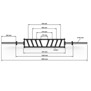 ATX® Diagonal Multi Grip Bar - 30mm x 200 cm