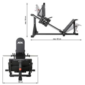 ATX® Máquina de musculación press de piernas - Compact Leg Press Combo - Nuevo Modelo 2022