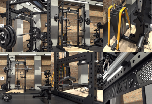 ATX® POWER RACK PRX 780 2.0 con estación de poleas PRO - con columna de pesos 125 kg