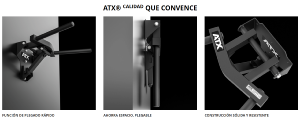 ATX® Dip Bar 720 - Barras de fondos en paralelas plegables