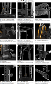 ATX® POWER RACK KPS-200 con estación de poleas PRO - columna de pesos + multipower