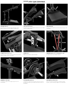ATX® Lever Arm Squat PRO - Viking Press - Máquina de musculación para hacer sentadillas y press vikingo