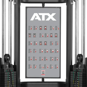 ATX® Máquina de musculación de doble polea - 2 x 90 kg