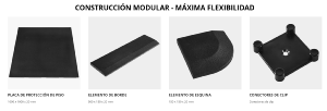 Gymfloor®  Panel protector de suelo CleanFit - 20 mm de espesor