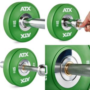 ATX® Discos de peso parachoques con mancuernas cargables - de 5 a 25 kg