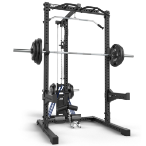 ATX® HALF RACK 780 con estación de poleas - carga con discos de peso