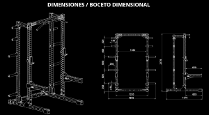 ATX® HALF RACK 780 con extensión de almacenamiento