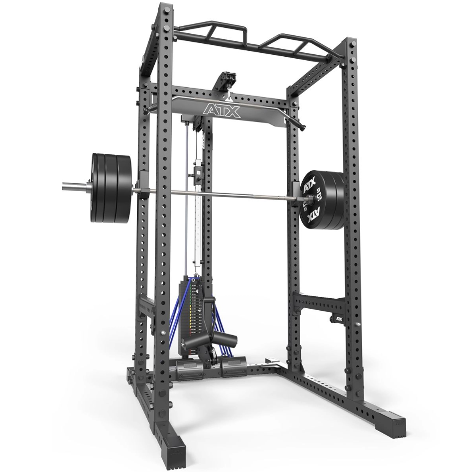 ATX® POWER RACK PRX 780 con estación de poleas PRO - con columna de pesos 125 kg