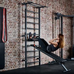 ATX® WALL BAR GYM - Espaldera de pared con banco