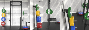 ATX® Bastidor de pared para almacenar discos de peso de 50 mm 
