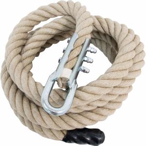 ATX® Cuerda para escalar de cáñamo genuino HQ - con ojal - 4 metros