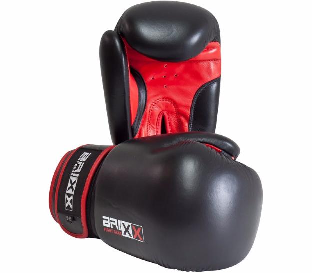 Guantes de boxeo BRIXX, de cuero genuino, 10 oz 