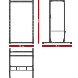 ATX® POWER RACK PRX-620 Altura 215 CM - Jaula de entrenamiento