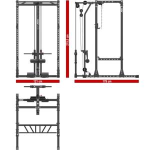 ATX® POWER RACK estación completa - 650 - Altura 215 - carga con discos de peso