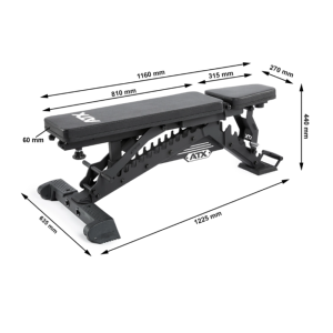 ATX® WARRIOR BENCH 2.0 / Banco multifunción Guerrero - Ancho - Nuevo modelo 2023