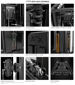 ATX® Máquina de musculación de doble polea - Functional Trainer FTX-780