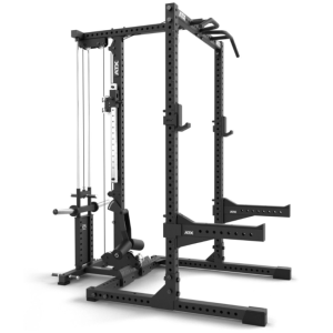 ATX® HALF RACK 780 con estación de poleas - carga con discos de peso