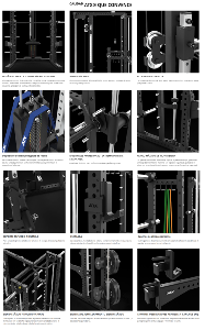 Estación completa ATX® - Multipower serie 780 con estación de poleas - carga con columna de pesos 125 kg