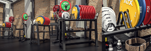 ATX® Soporte profesional para discos de pesas y accesorios