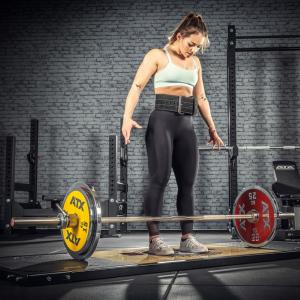 Plataforma de Peso Muerto ATX®, con sistema de absorción de choque, logo ATX-cráneo