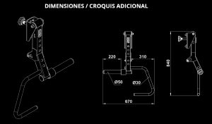 ATX® - Brazos de palanca - Universal Jammer Arms B4 - Series 500/600/700