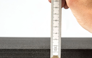 Gymfloor®  Alfombrilla protectora de suelo granulada - Premium Extra Fina - 1000 x 1000 x 15 mm de espesor