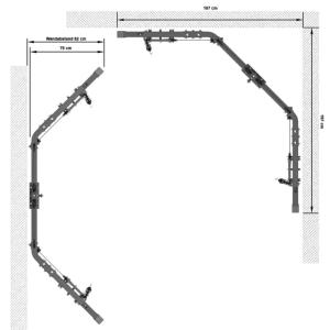 ATX® Máquina de gimnasio - cruce de poleas 600 - columna de pesos