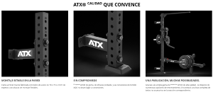 ATX® Poste vertical de pared para montaje de accesorios de entrenamiento - Serie 700 