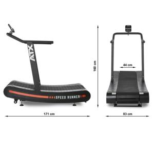 ATX® Speed Runner - Cinta de correr curva sin motor 