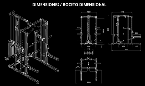 Estación completa ATX® - Multipower serie 780 con estación de poleas - carga con columna de pesos 125 kg