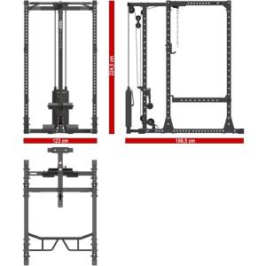 ATX® POWER RACK PRX 770 - SE450 - XL - Jaula de potencia con estación de poleas 125 kg