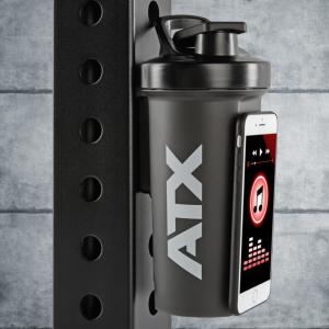 ATX® Shaker Black 1000 ml - botellero multifuncional con soporte magnético