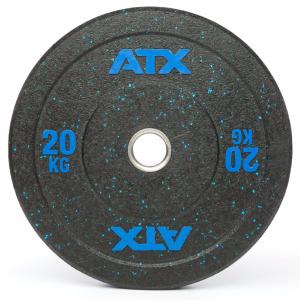 ATX® Discos de peso de caucho parachoques, 50mm, puntos de colores