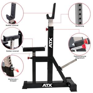 ATX® Free Stands 750 - Estante libre con barras de seguridad ajustables