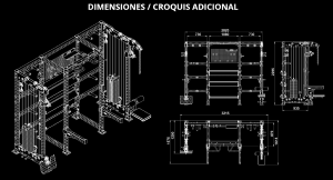 ATX® Multi Cable Rack MCR-780 - Estación completa - Multigimnasio THE WALL