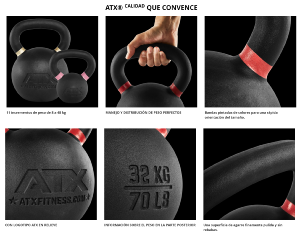 Original Russian Kettlebell - Fundición de alta calidad - de 8 a 48kg