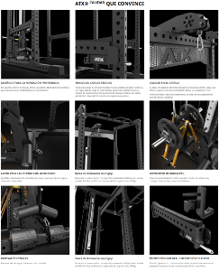 ATX® POWER RACK PRX 780 2.0 con estación de poleas PRO - carga con discos