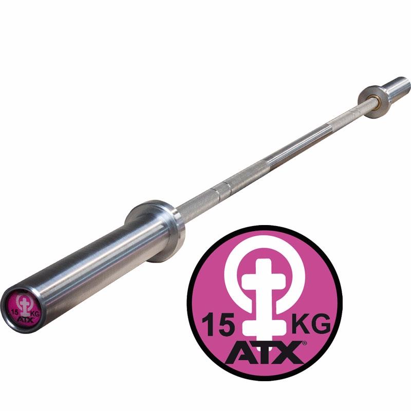 Barra olímpica ATX® para Mujeres, 200cm / 15kg, cromada