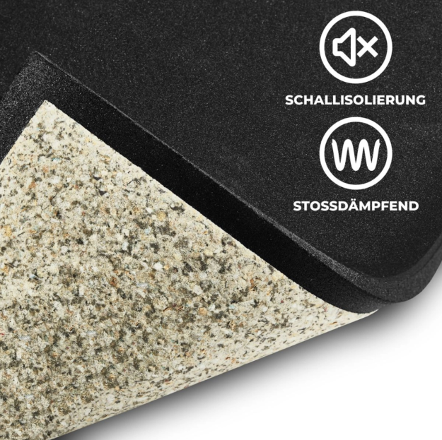 Gymfloor®  Panel protector de suelo - aislamiento acústico - 1000 x 1000 x 20 mm de espesor